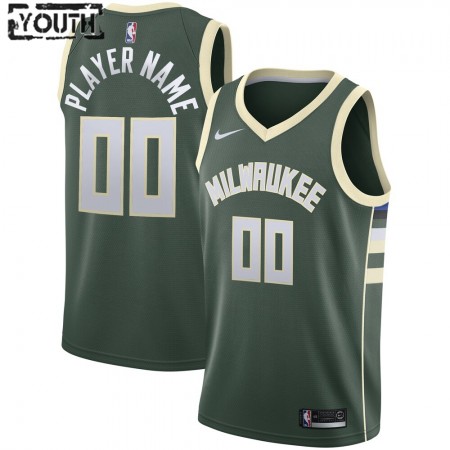 NBA Børn Trøje Milwaukee Bucks Custom 2020-21 Nike Icon Edition Swingman